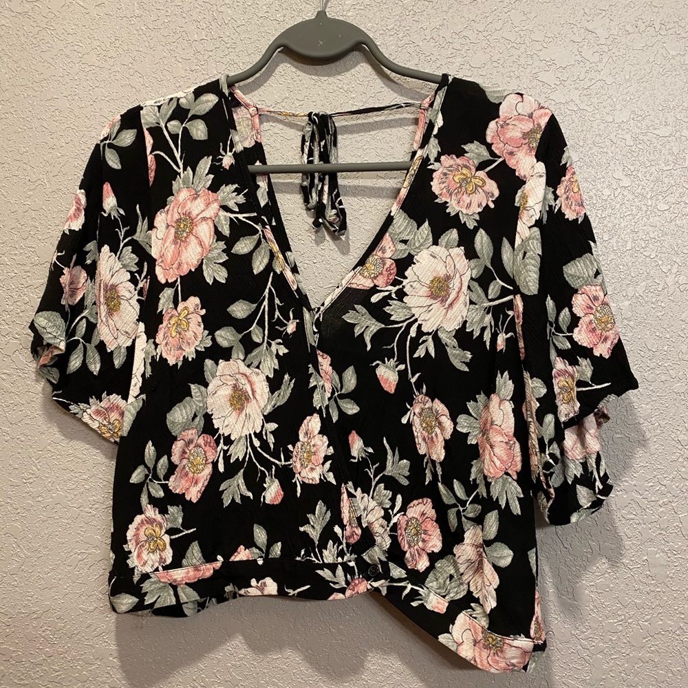 Floral crop top